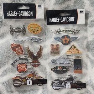 EK Success Brand Harley-Davidson Themed Flat Stickers Set Of 2